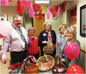 VA Hospital Volunteers Salute Veterans with Valentine Candy